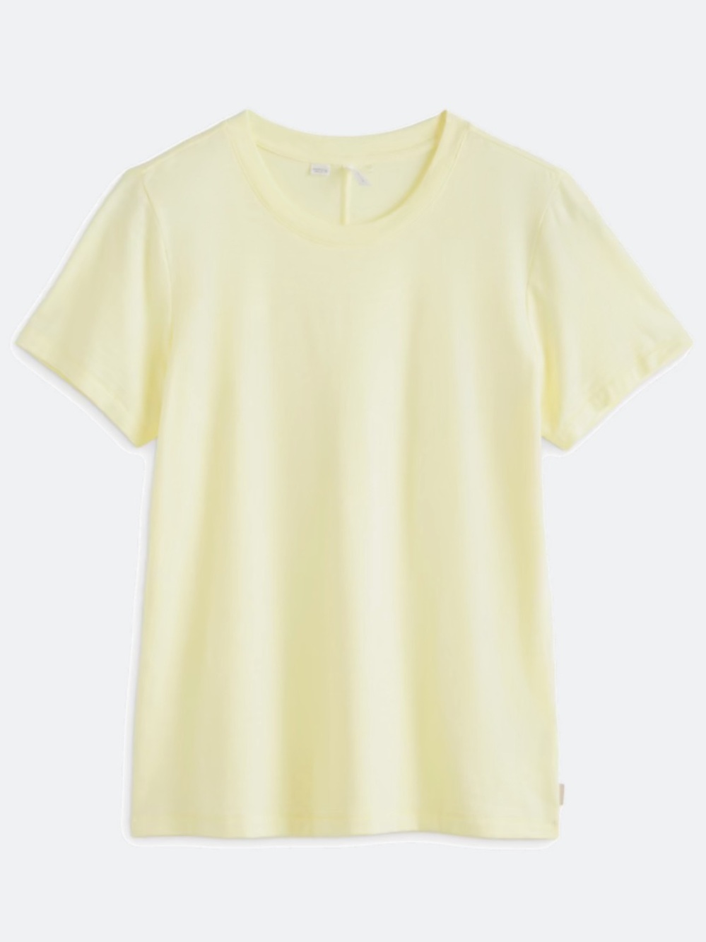 Travis Mathew Women's Cloud Short Sleeve Tee in Pale Yellow